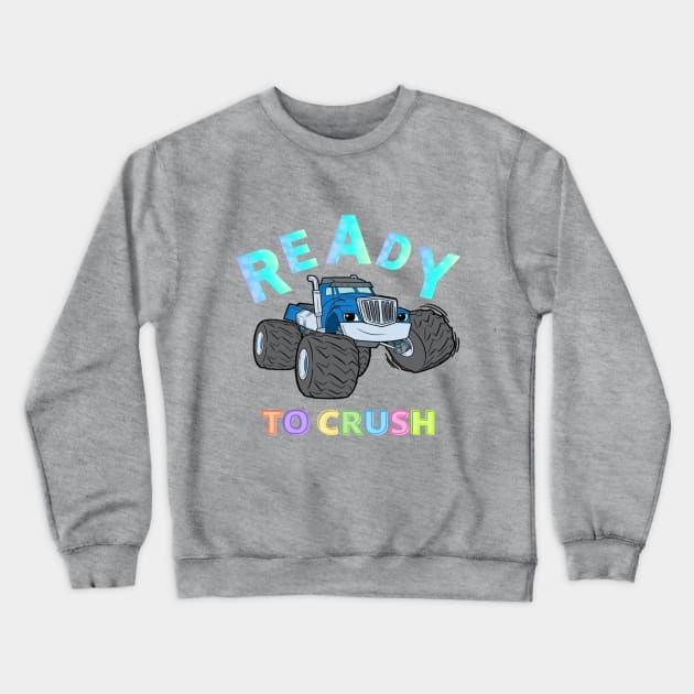 ready to crush kindergarten pre school boy girl Crewneck Sweatshirt by kickstart